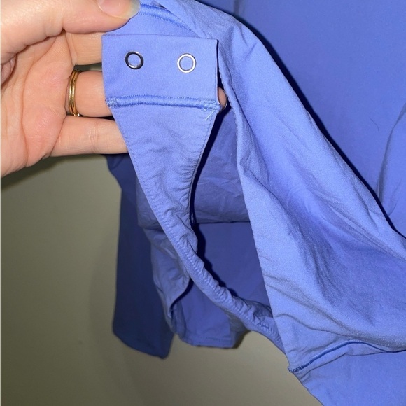 💙 NEW skims fits everybody long sleeve crewneck bodysuit htf cielo blue 2X - Picture 5 of 6